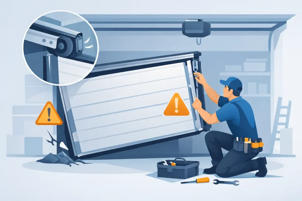 How to Fix Garage Door Off Track Safely
