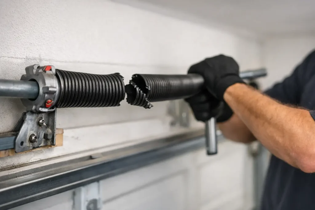 Broken Garage Door Spring Repair Basics