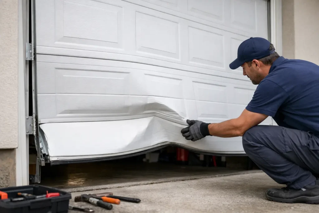 Can a Bent Garage Door Be Repaired? Know the Signs