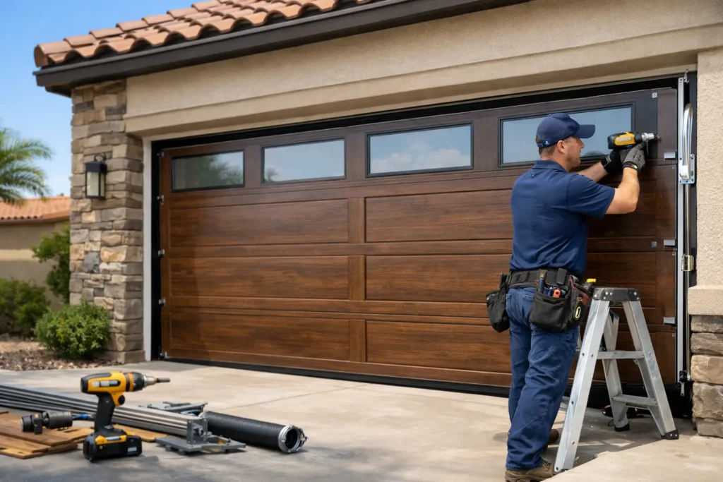 Gilbert Garage Door Installation Example for Homeowners