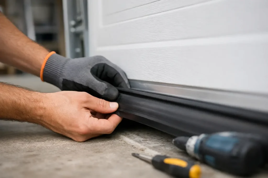 How to Install Garage Door Weatherstripping